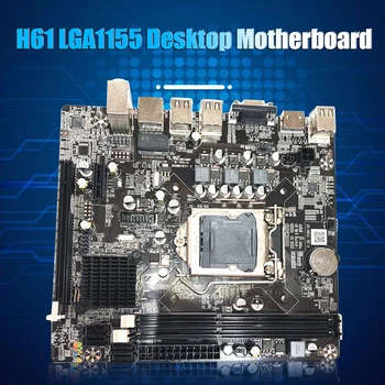 H61 LGA 1155 Pin 2 gb DDR3 Tinklo plokštė VGA su HDMI Suderinamo KOMPIUTERIO Motininę Plokštę Paramos DDR3 Atminties