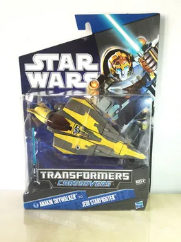 Hasbro Transformers Star Wars Jedi Erdvėlaivis Anakin Skywalker Supakuota Originali Pav Lėlės Žaislo Modelis