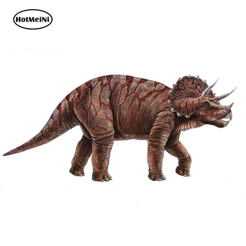 HotMeiNi 13cm x 8.7 cm Berankis Triceratopsas Juokinga, Automobilių Lipdukai Mados Vandeniui 3D Motociklo ir Automobilio Buferio Langą Lipdukai