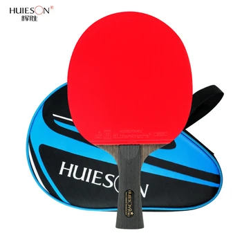 Huieson 9 Star, Stalo Teniso Raketės Anglies Pluošto Dvigubo Veido Gumos Profesionalus Galingas Stalo Tenisas Bat Mokymo Konkurencijos