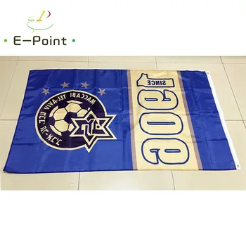 Izraelio Maccabi Tel Aviv 3ft*5ft (90*150cm) Dydis Kalėdų Dekoracijas Namų Vėliavos Banner Dovanos