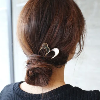 Japonija Plaukų Lazdos Moterų Hairclip Paprastumo Spalvinga U Formos Merginos Plaukų Segtukai Metalo Plaukų Bun Įrašą, Plaukų Aksesuarai, Galvos Apdangalai, Naujas
