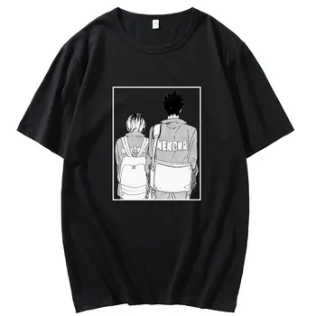 Japonų Anime Haikyuu Palaidinukė Kenma Kozume Spausdinti trumpomis Rankovėmis T-shirt Vyrams, Moterims, Negabaritinių Laisvalaikio Stiliaus Marškinėliai Vyrų Marškinėlius