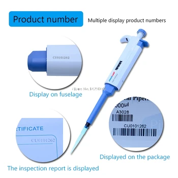 Joanlab 100-1000ul Skaitmeninis Reguliuojamas Micro Pipete Micropipette pipečių prietaisą Ginklą su 1000ul patarimai