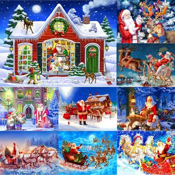 Kalėdų Dovanų Deimantų Tapybos Namų Dekoro Santa Claus 5D Visą 