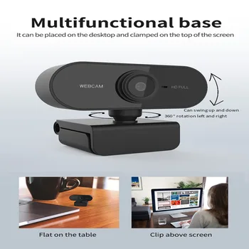 Karšto Pardavimo Kamera 1080P Web Kamera su Built-in HD Mikrofonas, USB Kištukas, Web Kameros Fokusavimo Plačiaekranis Vaizdo Mokymo Skambina Darbo