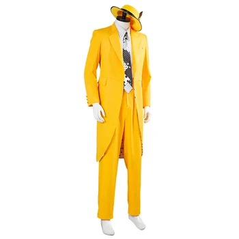 Kaukė Jim Carrey Cosplay Kostiumų Monstras Geltona Vienodai Tiktų Komplektus Helovinas Karnavaliniai Kostiumai Pagal Užsakymą