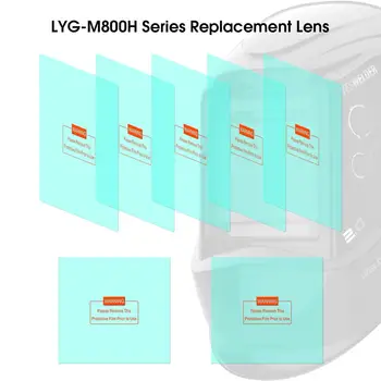 KeyGree 5 Vnt Didelių Žiūrėjimo Ekrane Išorinis Objektyvo Pakeitimas ir 2 vnt. Vidinių Pakeitimo Objektyvas LYG-M800D Serijos Suvirinimo Šalmas