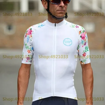 Klasikinis Parašas Jersey Balta dviračių Džersis Viršų markės Dviračių dėvėti Super light MTB ridewear trumpas rankovėmis ciklo marškinėliai Coolmax