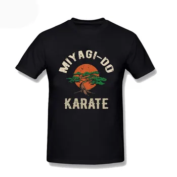 Kobra Ka Kung Fu Tee Marškinėliai Miyagi Padaryti Bonsai Medis Karate Kid Marškinėliai Suaugusiems/Vaikas Juoda Streetwear Plius Dydis Viršūnes Tees