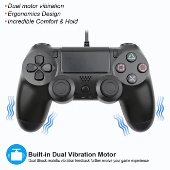 Laidinio Žaidimų Valdiklis Skirtas PS4 PlayStation DualShock 4 Vibracijos Kreiptuką Gamepad for Play Station 4 Konsolės