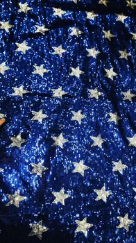 LASUI 3 metrų/1 daug Mėlynos derinys Sidabro žvaigždės china nėrinių audinys, Aukštos Kokybės prancūzų Nėriniai Siuvinėjimo Audinys Afrikos Šalis W0105
