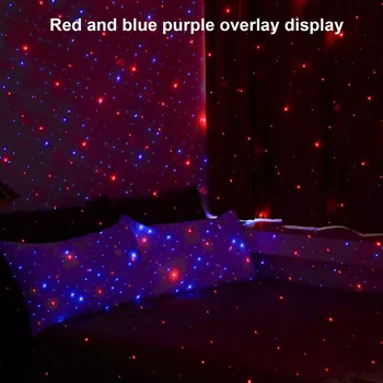 Lazerinis LED Žvaigždėtas Dangus Naktį Šviesos 5V USB Powered Galaxy Star Projektoriaus Lempa Automobilio Stogo Kambario Lubų Dekoro Plug and Play