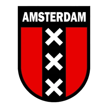 Lipdukas, decal, automobilių nuoma, motociklų suvenyrų vėliavos amsterdamo miesto skydas