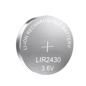 LIR2430 LIR 2430 Li-ion Ląstelių Monetos Mygtuką Baterijos 3.6 V 60mAh Pakeisti Už CR2430 PD2430