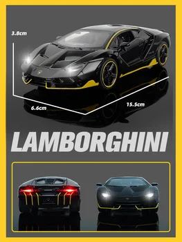 LP770 740 1:32 Lamborghinis Automobilių Lieti Sporto Automobilio Modelį Diecast Garso, Super Lenktynių Kėlimo Uodega Karšto Automobilių Ratų Vaikams Dovanos