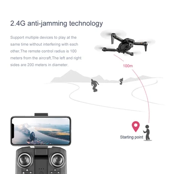 LSRC XT6 Drone 4k Dual-Camera WiFi FPV Drone Aukštis-Išlaikyti Begalvis Režimas Vienu Mygtuko paspaudimu kilimo Ir Tūpimo Rc Quadcopter