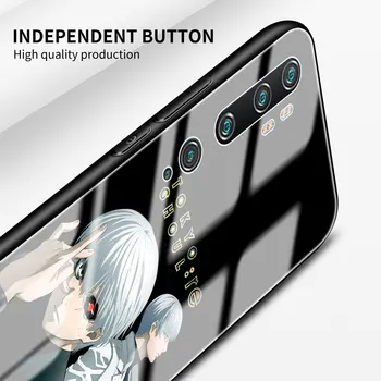Mados Grūdintas Stiklas Telefoną Atveju Xiaomi Mi Poco X3 NFC 11 9T 10T Pro 10 Pastaba Lite Tokijo Pabaisa Anime Galinį Dangtelį Coque Funda