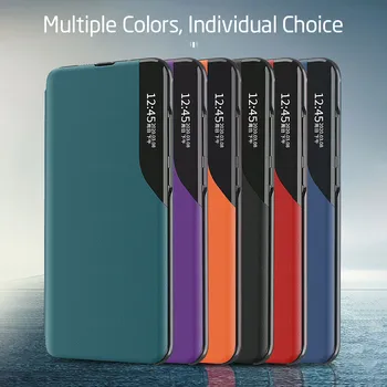 Magnetinio Smart Flip Case For Samsung Galaxy S21 Ultra S20 FE S8 S9 Plus S10 Lite Pastaba 20 S 21 10 9 Stovėti Knyga, Telefono Dangtelį Coque