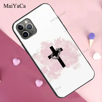 MaiYaCa Krikščionių Jėzus Dievų Meilės Atveju iPhone, 12 mini Pro 11 Max XR X XS Max 6S 7 8 Plus SE 2020 Coque Funda Dangtis