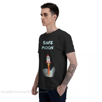 Marškinėliai Vyrams Drabužius Safemoon DogeCoin Cryptocurrency T-Shirt Saugus Mėnulis Raketų Mados Trumpomis Rankovėmis Marškinėlius
