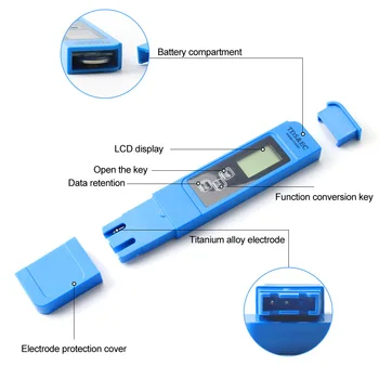 Matavimas, Analizė, Dirvožemio Rūgštingumas Bandymo Nešiojamų Pen Tipo 3 1. LCD Skaitmeninis Displėjus, Vandens Kokybės TDS EB Testeris, Matuoklis