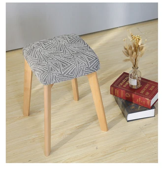 Mažas Kvadratas Išmatose Padengti Elastinga Namų Stalo Slydimo apima Biuro Stalas Medžio masyvo Kėdė Padengti Modernus Minimalistinio 2 Modeliai