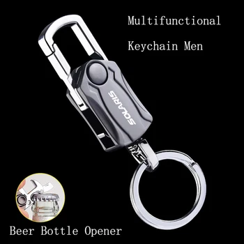 Metalo Keychain Metalo Lydinio Sagtimi Juosmens Automobilių Key Chain Key Chain Alaus Butelio Atidarytuvas, Skirti 