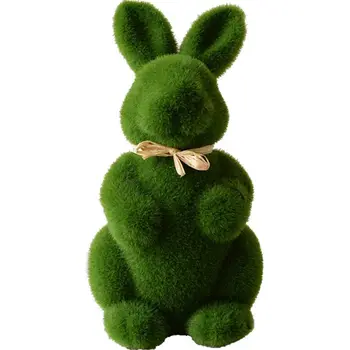 Mielas Rankų Darbo Samanų Triušis Dirbtinės Vejos Žolės Easter Bunny Namų Biuro Apdailos Ornamentu Accesories
