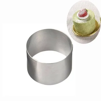 Mini Turo Mousse Cake Maisto Kokybės Nerūdijančio Plieno Tešlos Žiedas Kepimo Tortas Dekoravimo Priemonės Šokolado Pelėsių Kepimo Formą