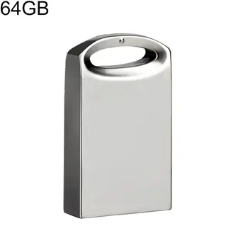 Mini USB 2.0 64GB Nekilnojamojo Talpos USB Flash Drive, Nešiojamų Pendrive Metalinis Tušinukas Ratai U Disko 