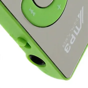 Mini Veidrodis Įrašą MP3 Grotuvas Nešiojamų Mada Sporto USB Skaitmeninis Muzikos Grotuvas, Micro SD TF Kortelę Media Player