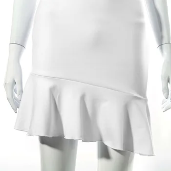 Moterų Sexy V Kaklo Bodycon Balta Soild Spalva Šalies Klubo Paketas Klubo Mini Suknelė Sundress 2021 Moterų Drabužių Streetwear