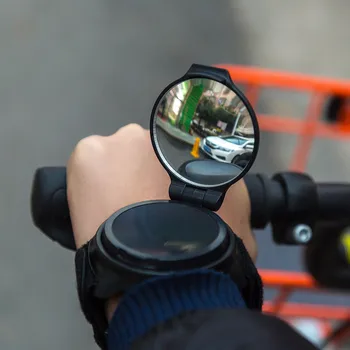 Motociklo Veidrodėlis Dviračių Atgal Veidrodis Dviračių 360 Laipsnių Pasukti MTB Rankos Riešo Dirželis, Galinio vaizdo Dviračių Aksesuarai, Dviračio galinio vaizdo