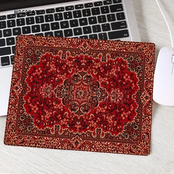 MRGLZY persų kilimų didelis modelis taurės pelės kilimėlis mini austas kilimas trinkelėmis, namų biuro stalas apdailos amatų, retro padas su kutai