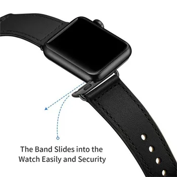 Natūralios Odos Dirželis Apple Žiūrėti Juosta 38mm 40mm 42mm 44mm iwatch Serijos SE 6 5 4 3 2 1 apple watch band prabanga