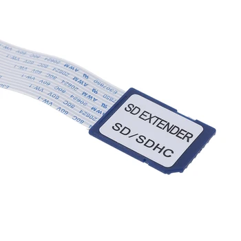 Naujas 48cm TF micro sdcard į sd/sdhc kortelę flex pratęsimo adapterio kabelis, skirtas automobilių GPS TV Card Reader Pratęsimo Adapterio Kabelis