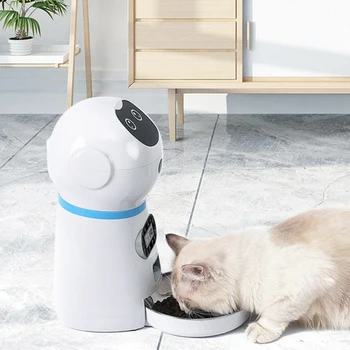 NAUJAS Automatinis Laiko Smart Finansuojančiojo Automatic Pet Feeder Kačių ir Šunų Elektros Sauso Maisto Dozatorius 3.5 L, 4.5 L Kaušelius Produkto Prekes