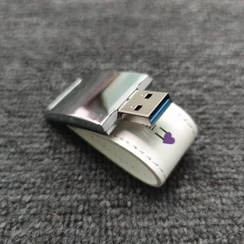 Naujas Custom Print Fotografijos logotipas Odos USB3.0 memory stick pendrive flash