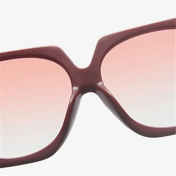 Naujas mados didelis rėmo akiniai nuo saulės asmenybės aikštėje UV400 akiniai nuo saulės moterims, tendencija gatvės mados madingi akiniai