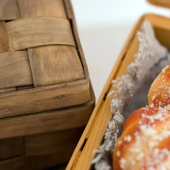 Naujas Prancūzija Stiliaus Iškylą Krepšelį Duonos Krepšelius Pėsčiųjų Talpinimo Tortas Stalo Dekoravimo Maisto Fotografija Ranka