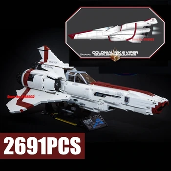 New Star Space Serijos Karai Battlestar Galactica Kolonijinės Viper MKII Tinka SS-9424 2691pcs įrangos pardavimas, biuro įrangos Kūrimo Blokus, Plytas