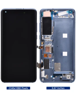 Originalus NAUJAS AMOLED Už Xiaomi Mi 10 LCD M2001J2G Ekranas Jutiklinis Ekranas skaitmeninis keitiklis Ekrano Asamblėjos Xiaomi Mi 10 Pro 5G Ekranas