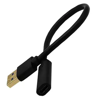 Paauksuotas USB A-USB-C Adapter Cable, Type A 3.0 Male Tipo C Moterų Duomenų ir Įkrovos Konverteris Laptop ir PC 5Gbps
