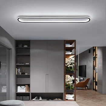 Paprasta LED kambarį lempos miegamasis, koridorius, valgomasis patalpų apšvietimas blizgesį modelis kambaryje ilgai lubų lempa