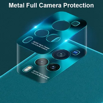 Prabangus Odos Atveju Vivo X50 X60 Pro Plus Metalo Kameros Apsaugos Silikono Padengti Telefoną Atveju Vivo iQOO Neo 5 S9 X27 Pro