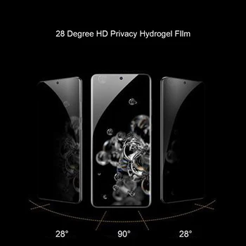 Privatumo Hidrogelio Plėvelės Samsung Galaxy S21 ultra S8 S9 S10 S20 Plius 20 Pastaba ultra 10 pastaba plus 9 8 Anti Spy Screen Protector