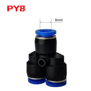PY-Y-tipo pneumatinis bendras PY4 PY6 PY8 PY10 12 14 16 vienodo skersmens trijų pakopų, plastikiniai greitai bendro trachėjos greitai intubation 3-way