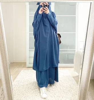 Ramadanas Eid Abaja Dubajaus Musulmonų Maldos Drabužiu Khimar Hijab Ilga Suknelė Jilbab Turkija Abayas Moterų Islamas Drabužių Niqab Burka