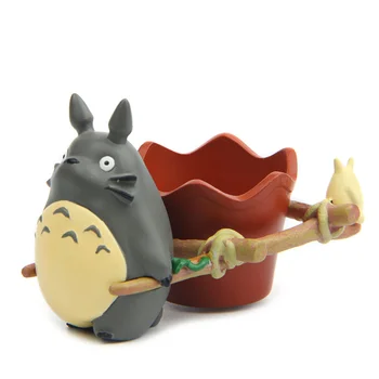 SaiDeKe Dervos Hayao Miyazaki Totoro Figūrėlės mini vazonas papuošalai pasakų Vazoninių Sodo moss gnome apdailos Miniatiūros